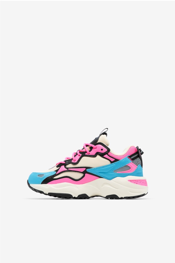 Gardenia/Bluefish/Sugar Plum Big Kids\' Ray Tracer Apex Fila UK