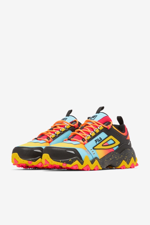 Men\'s Oakmont Tr Diva Pink/Lemon/Black Fila UK
