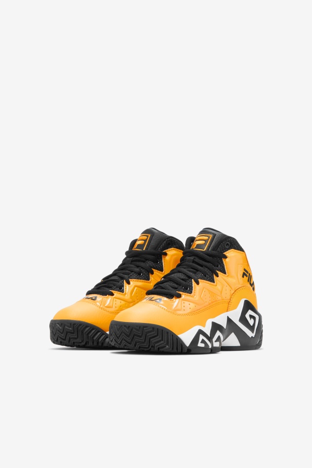Lemon/White/Black Big Kids\' Mb Night Walk Fila UK