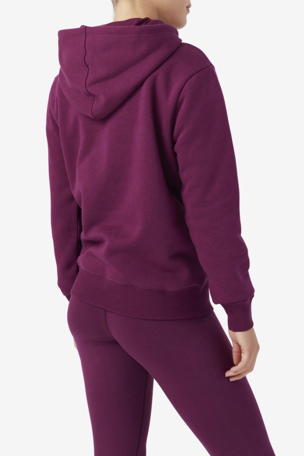 Lucy Hoodie Fila UK Grape Wine/Potpourri/Rouge