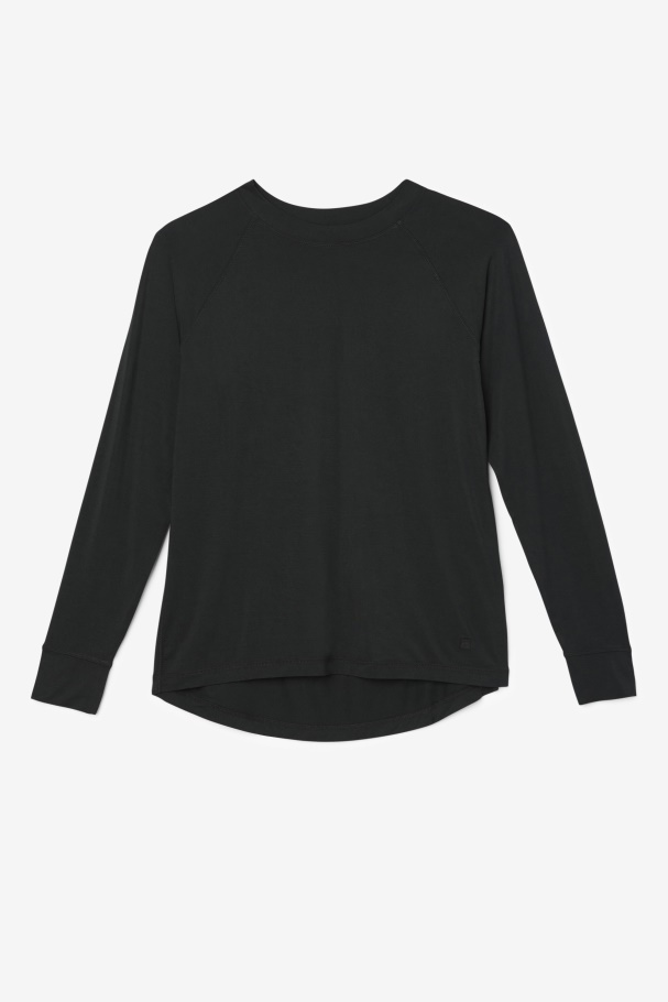 Fi-Lux Mesh Back Long Sleeve Crew Fila UK Black