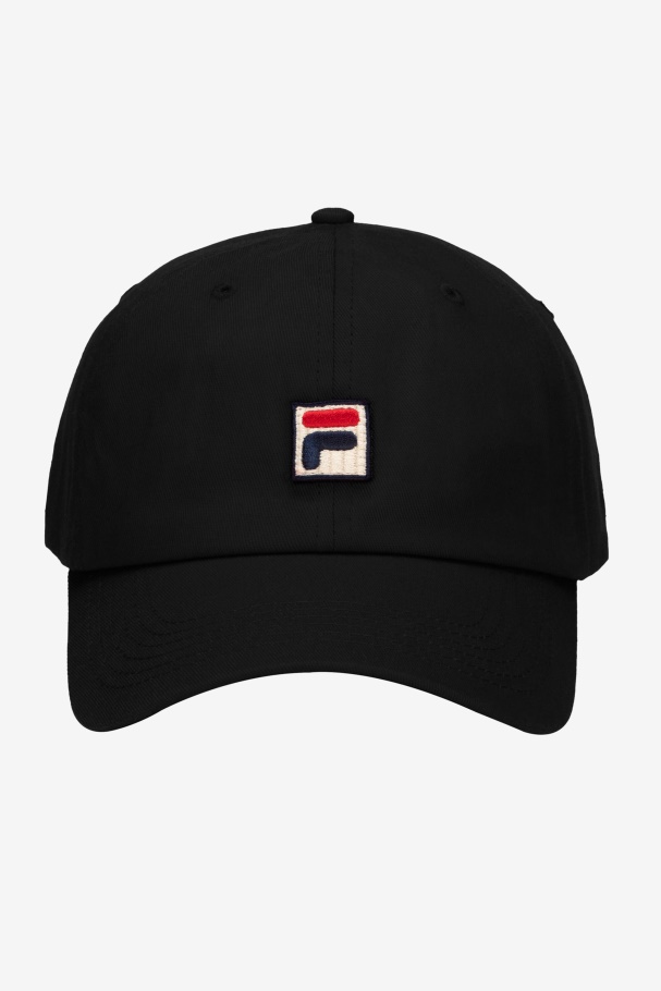 Embroidered F-Box baseball Hat Black Fila UK