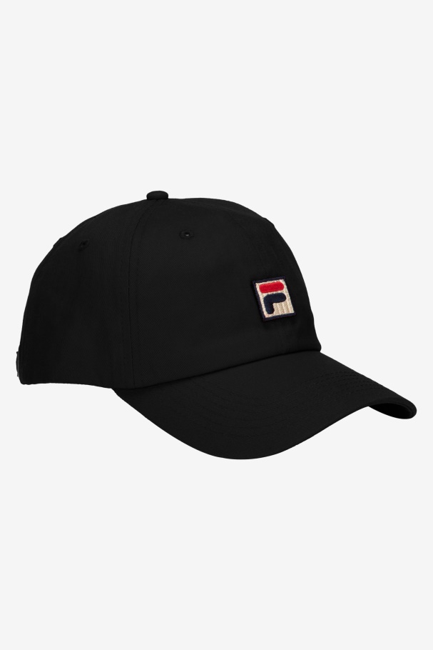 Embroidered F-Box baseball Hat Black Fila UK