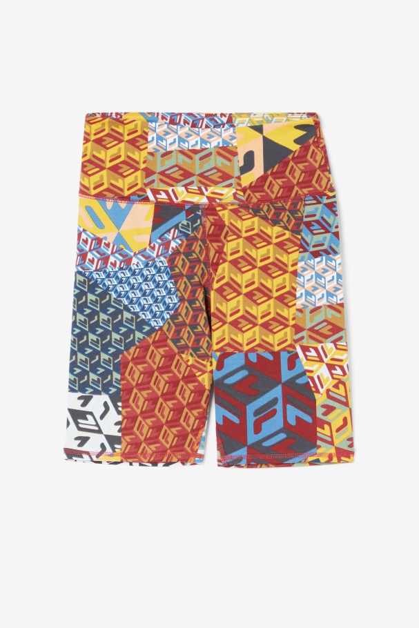 Ocean/Yellow/Whitee Elowen Bike Short Fila UK