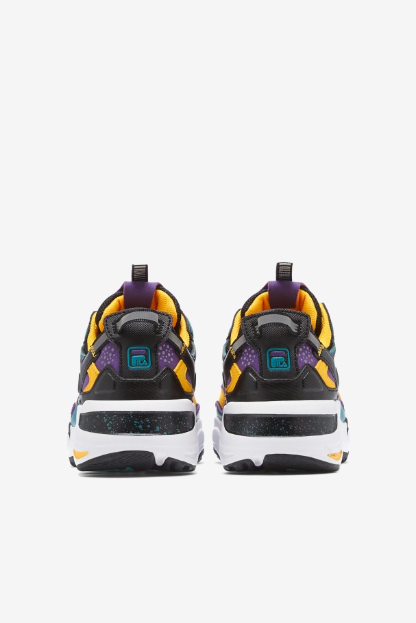 Black/Purple/White Little Kids\' Ray tracer Apex Fila UK