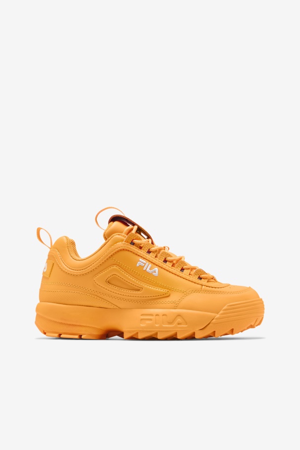 Marigold/White Fila UK Women's Disruptor 2 Premium