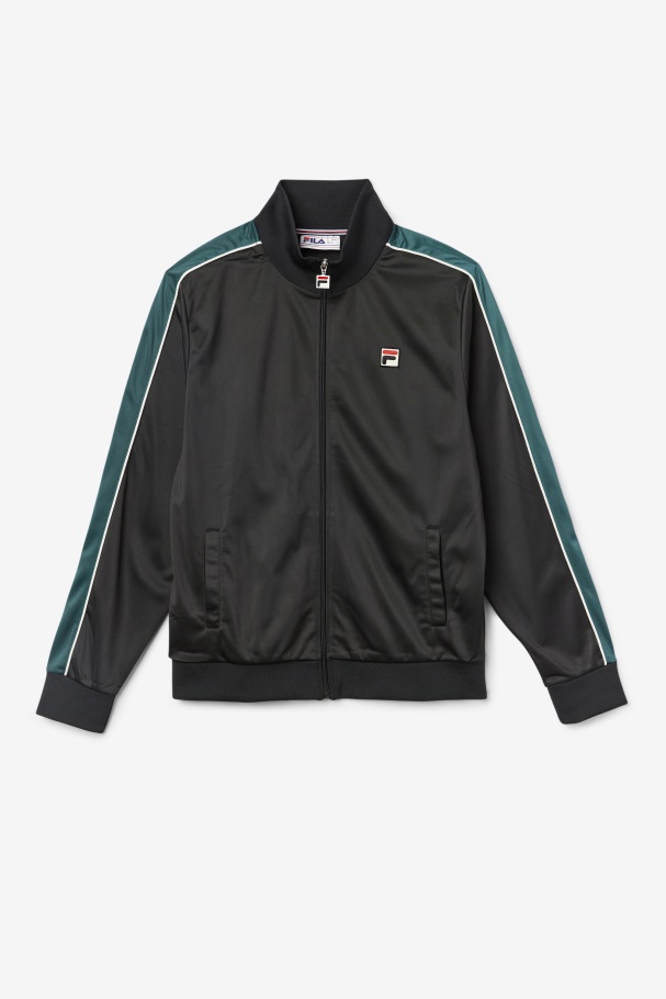 Black/June Bug/White Fila UK Wicks Track Jacket