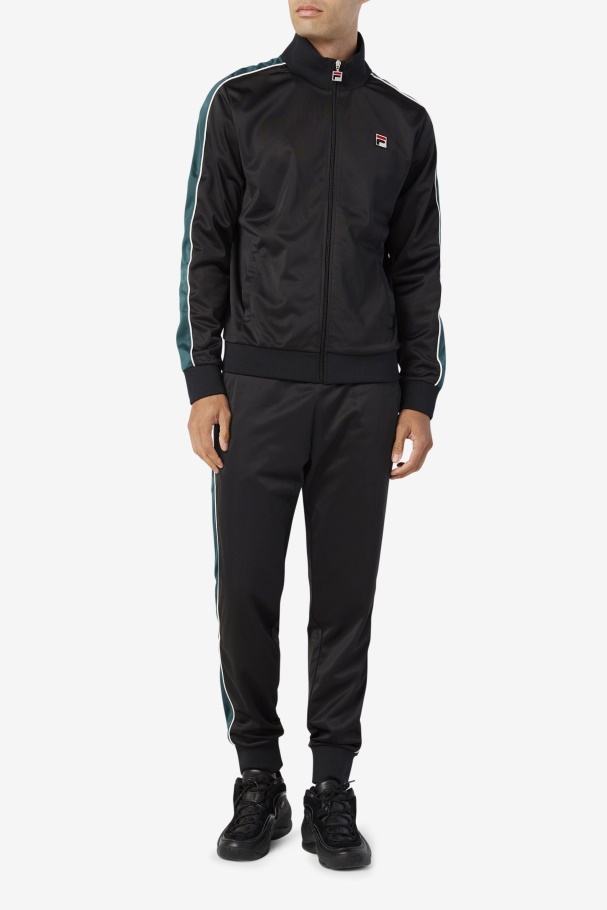 Black/June Bug/White Fila UK Wicks Track Jacket