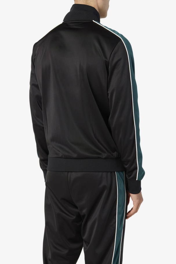 Black/June Bug/White Fila UK Wicks Track Jacket