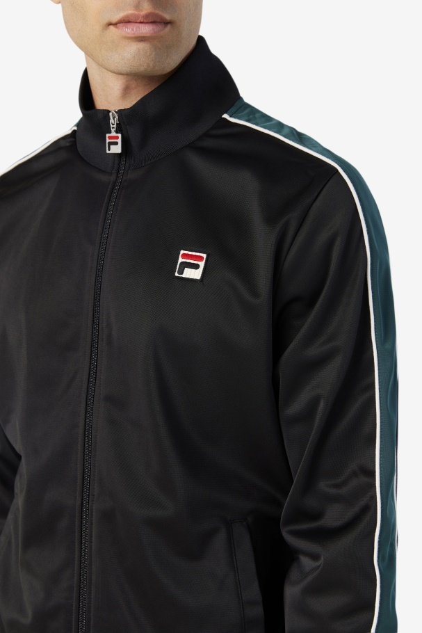 Black/June Bug/White Fila UK Wicks Track Jacket