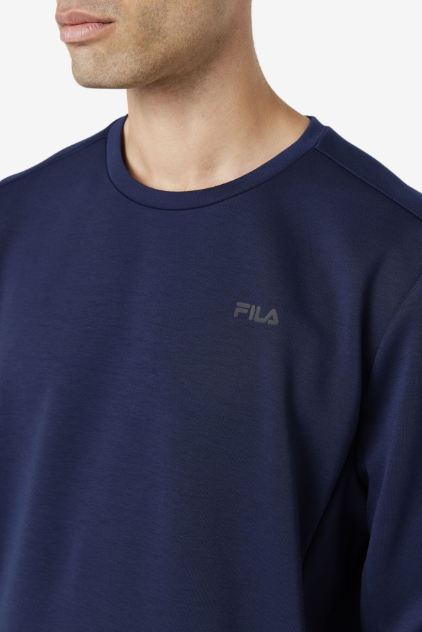 Navy/Black Fila UK Emry Crew