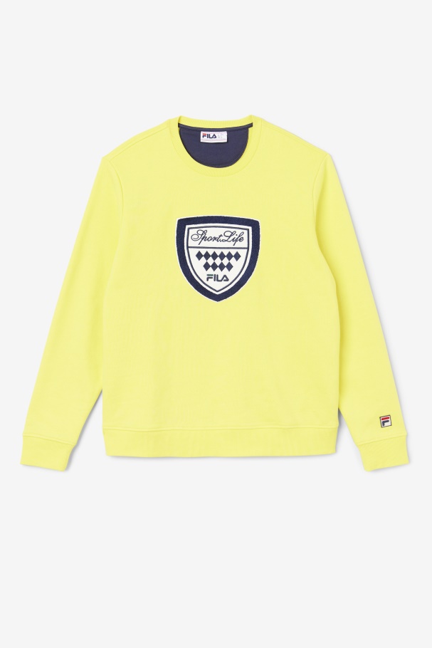 Kush Crew Fila UK Yellow/Navy/Gardenia