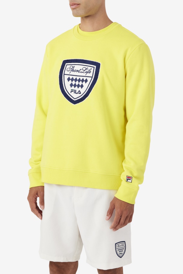 Kush Crew Fila UK Yellow/Navy/Gardenia
