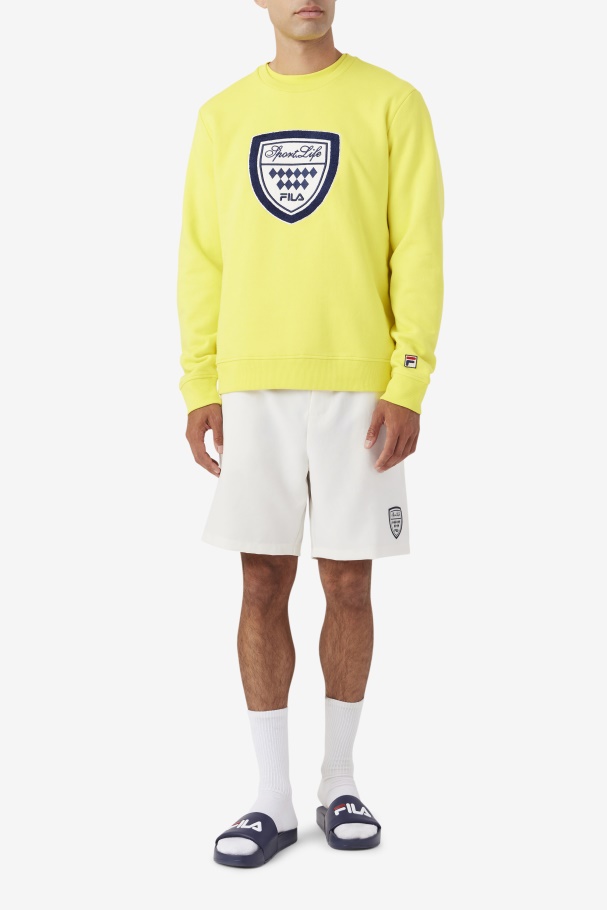 Kush Crew Fila UK Yellow/Navy/Gardenia