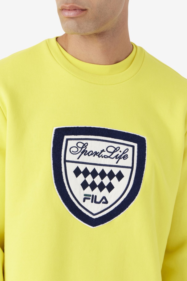 Kush Crew Fila UK Yellow/Navy/Gardenia