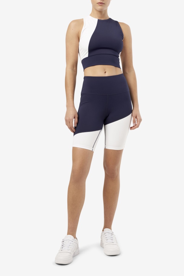 Navy Fila UK Marley Bike Short