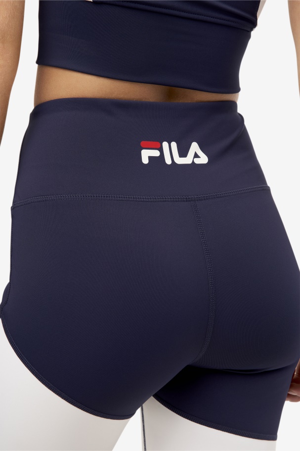 Navy Fila UK Marley Bike Short