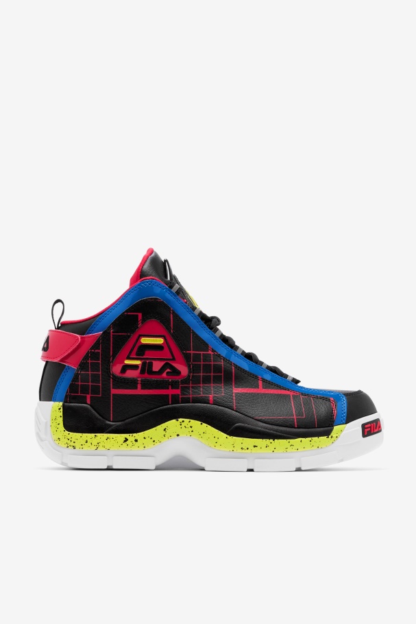 Men's Grant Hill 2 Black/Blue/Red Fila UK