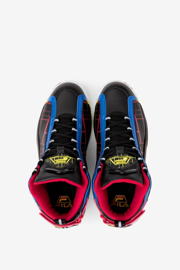 Men\'s Grant Hill 2 Black/Blue/Red Fila UK