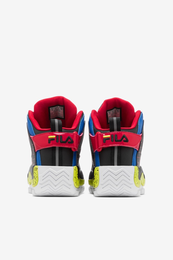 Men\'s Grant Hill 2 Black/Blue/Red Fila UK