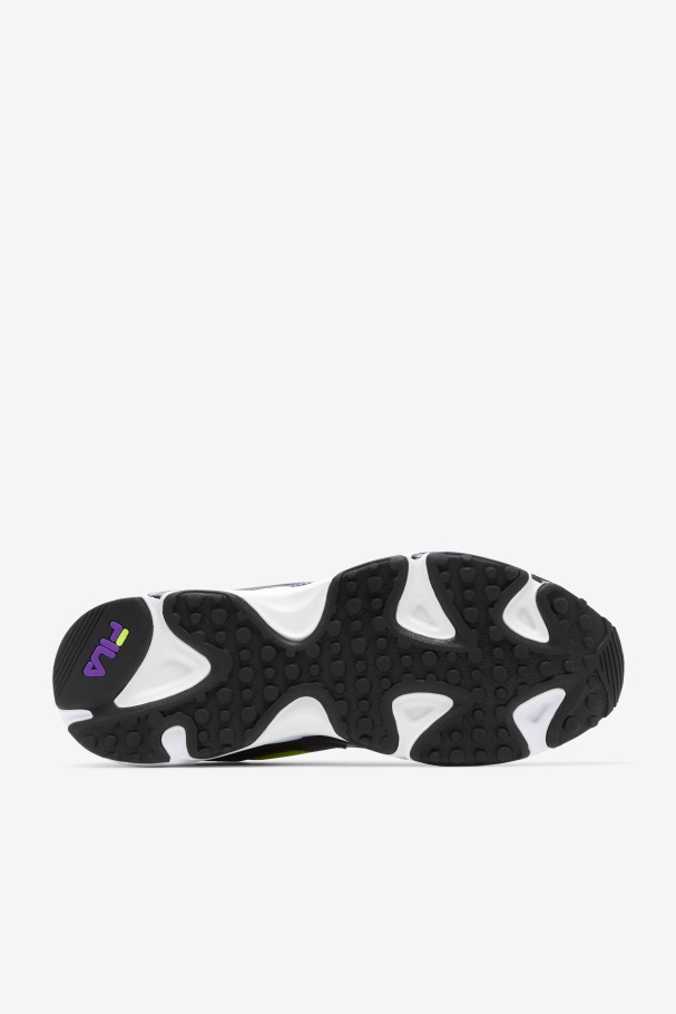 Black/White/Purple Fila UK Men\'s Ray Tracer Apex