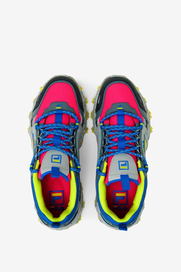 Pink Glo/Monument/Blue Fila UK Women\'s Oakmont TR