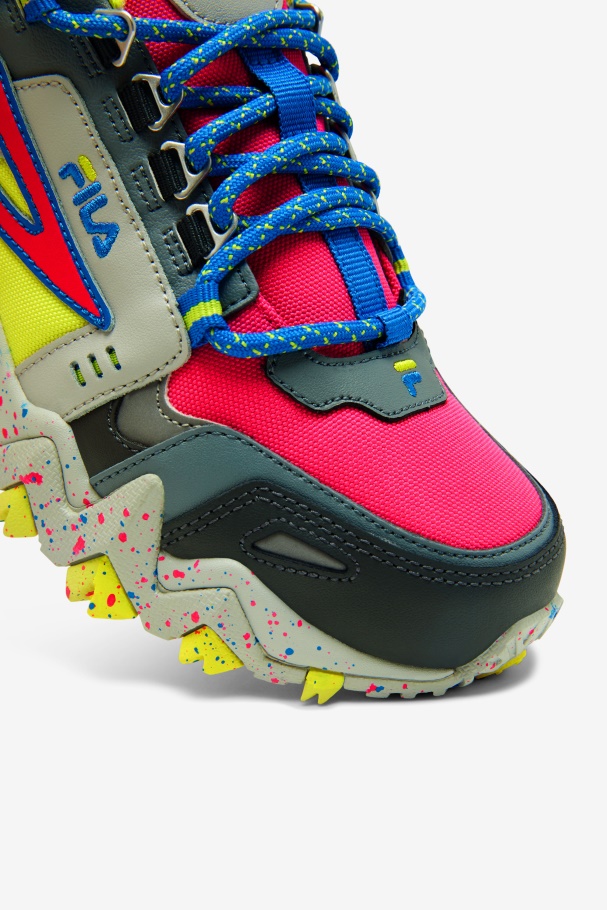 Pink Glo/Monument/Blue Fila UK Women\'s Oakmont TR