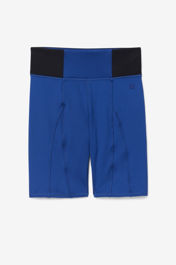 Navy Peony Fila UK Forza 8\" Texture Bike Short