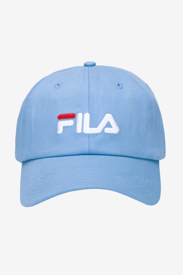 Embroidered Logo Baseball Hat Fila UK Cornflower Blue