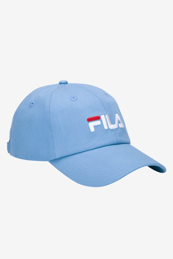 Embroidered Logo Baseball Hat Fila UK Cornflower Blue