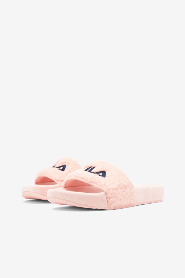 Women\'s Fuzzy Drifter Fila UK Pink/Navy/Red
