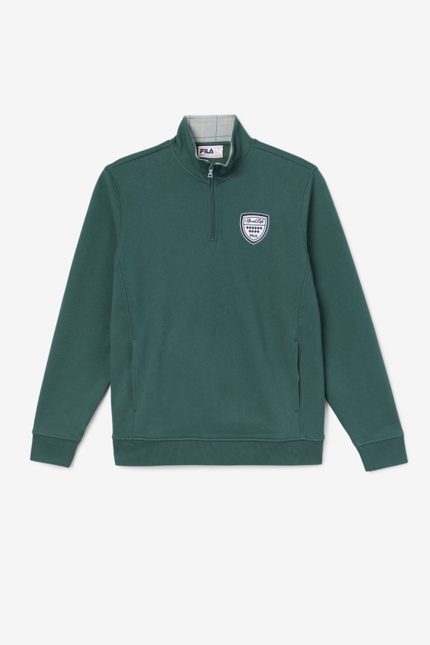 June Bug/Stone Nima 1/4 Zip Sweatshirt Fila UK