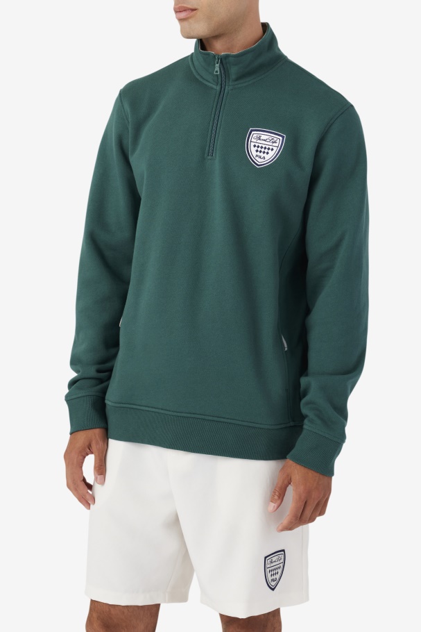 June Bug/Stone Nima 1/4 Zip Sweatshirt Fila UK