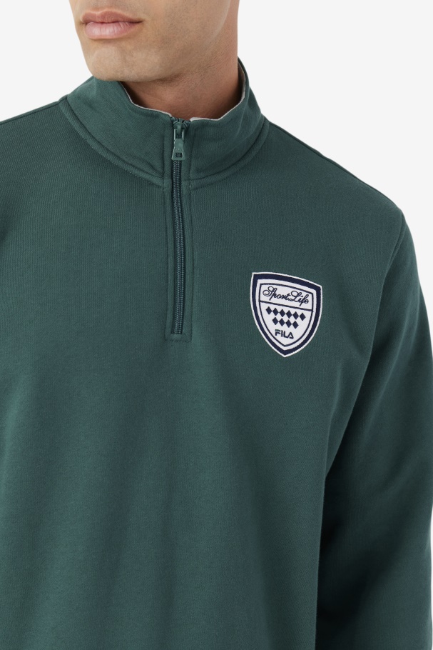 June Bug/Stone Nima 1/4 Zip Sweatshirt Fila UK
