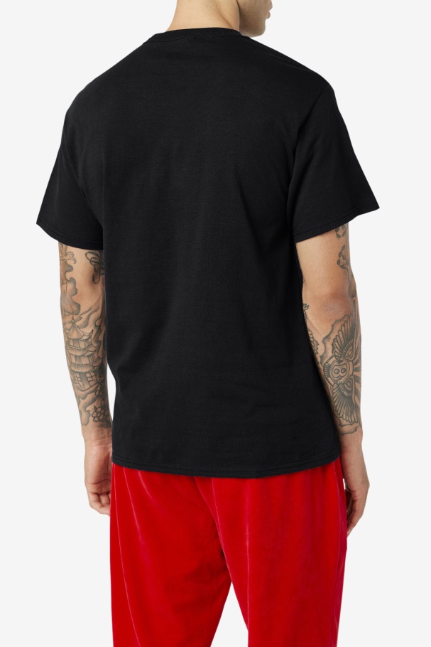 Fila UK Original Fitness Tee Black/Red/White