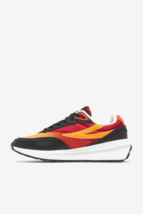 Fila UK Men\'s Renno Black/Red/Gold