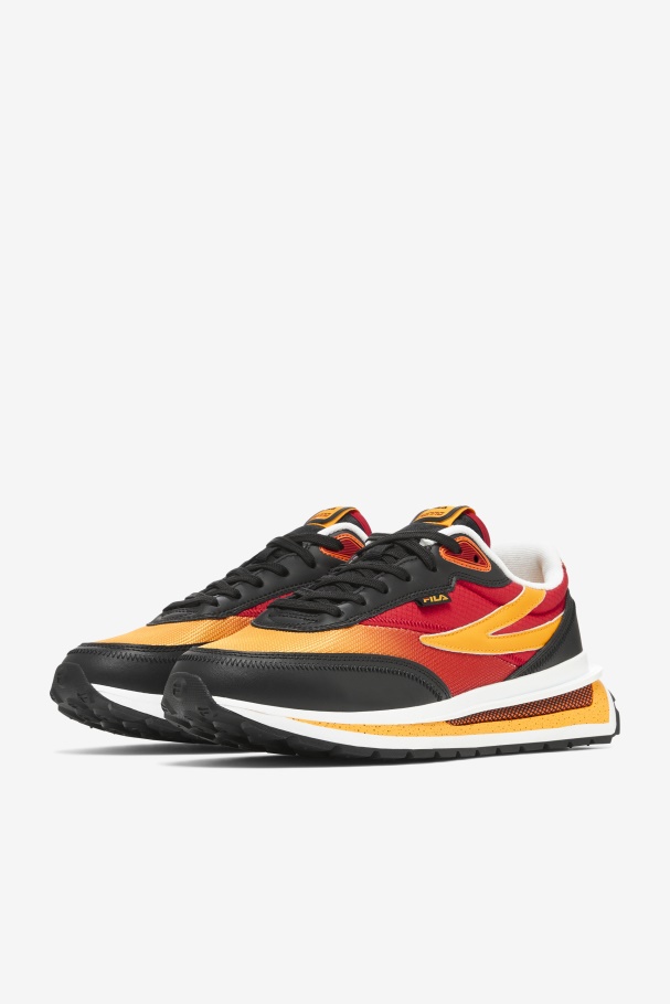 Fila UK Men\'s Renno Black/Red/Gold