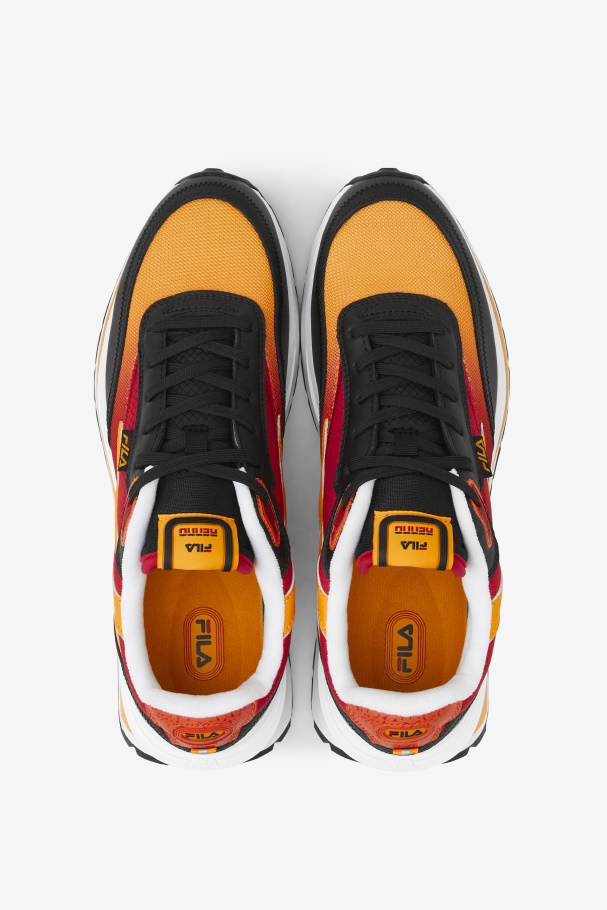 Fila UK Men\'s Renno Black/Red/Gold