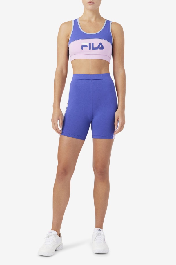 Kairi Bra Top Fila UK Blue/Orchid/Blue/White