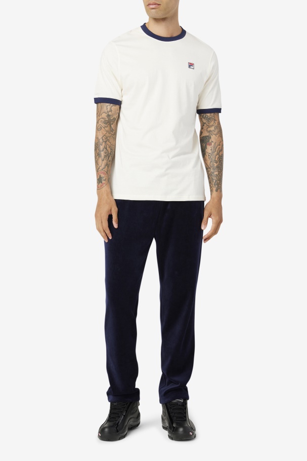 White/Peacoat Fila UK Marconi Ringer Tee
