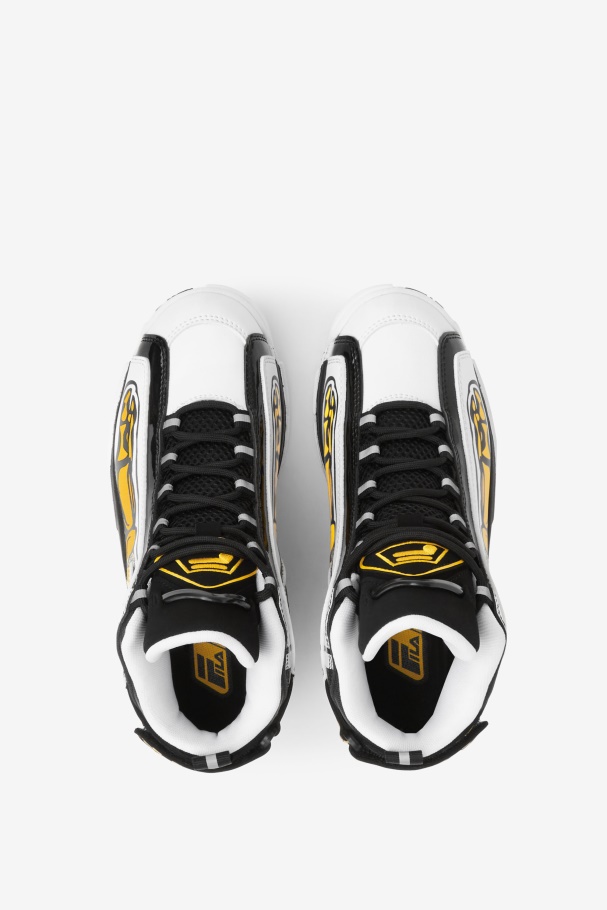 White/Black/Lemon Big Kids\' Grant Hill 2 Racing Fila UK