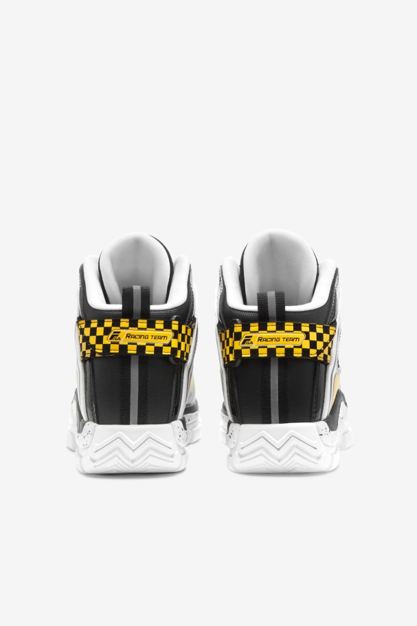 White/Black/Lemon Big Kids\' Grant Hill 2 Racing Fila UK