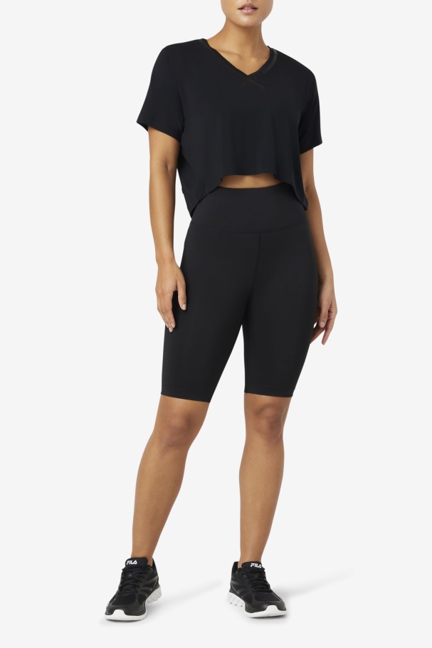 Black Forza 8\" Bike Short Fila UK