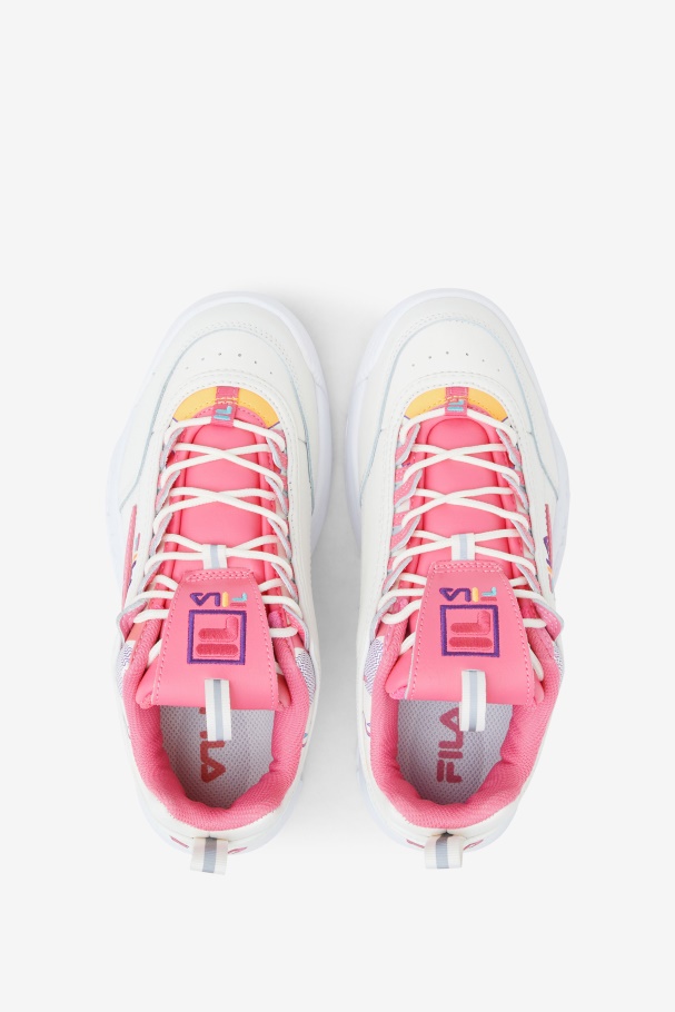 Gardenia/Blue/Bubblegum Fila UK Women\'s Disruptor 2 Premium