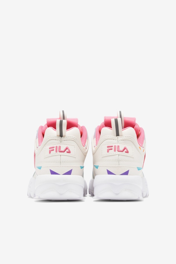 Gardenia/Blue/Bubblegum Fila UK Women\'s Disruptor 2 Premium