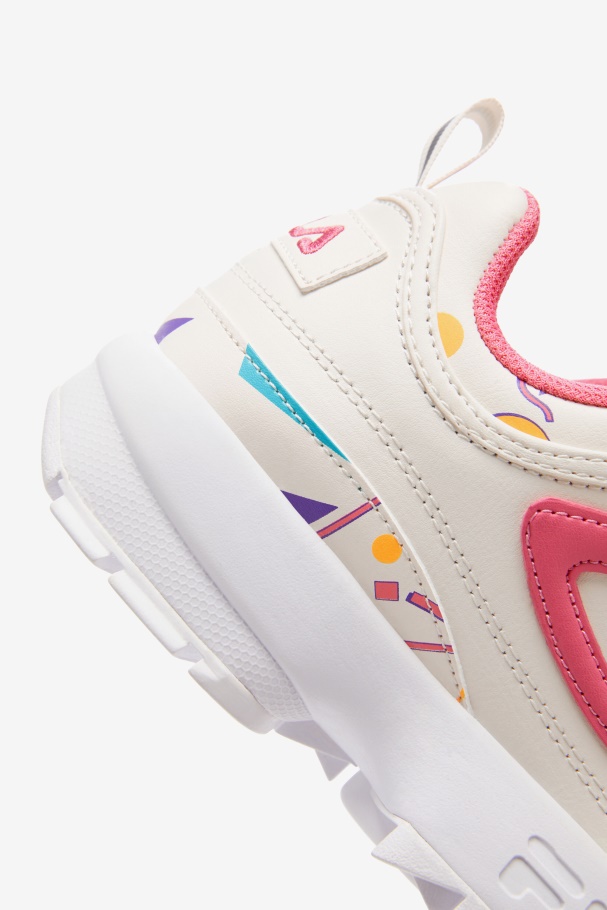 Gardenia/Blue/Bubblegum Fila UK Women\'s Disruptor 2 Premium
