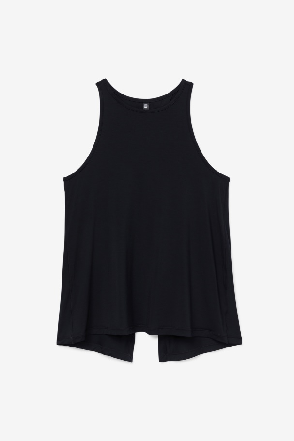Fi-Lux Black Open Back Tank Top Fila UK
