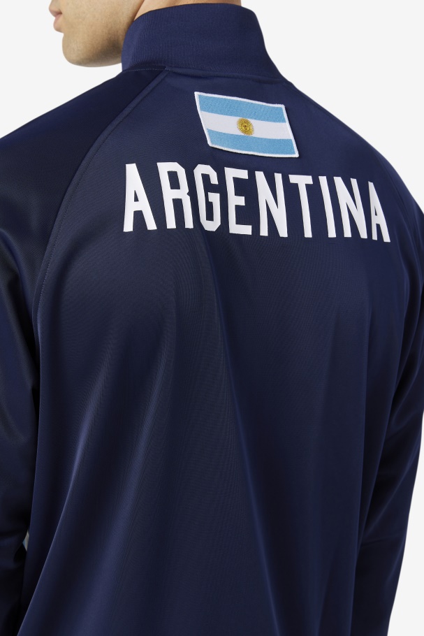Navy/White/Baltic Sea Argentina Track Jacket Fila UK
