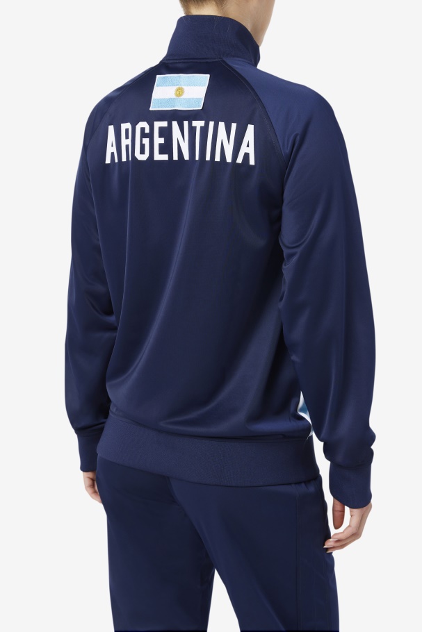 Navy/White/Baltic Sea Argentina Track Jacket Fila UK