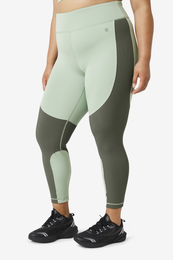 Basil/Thyme Fila UK Forza Textured Long Legging